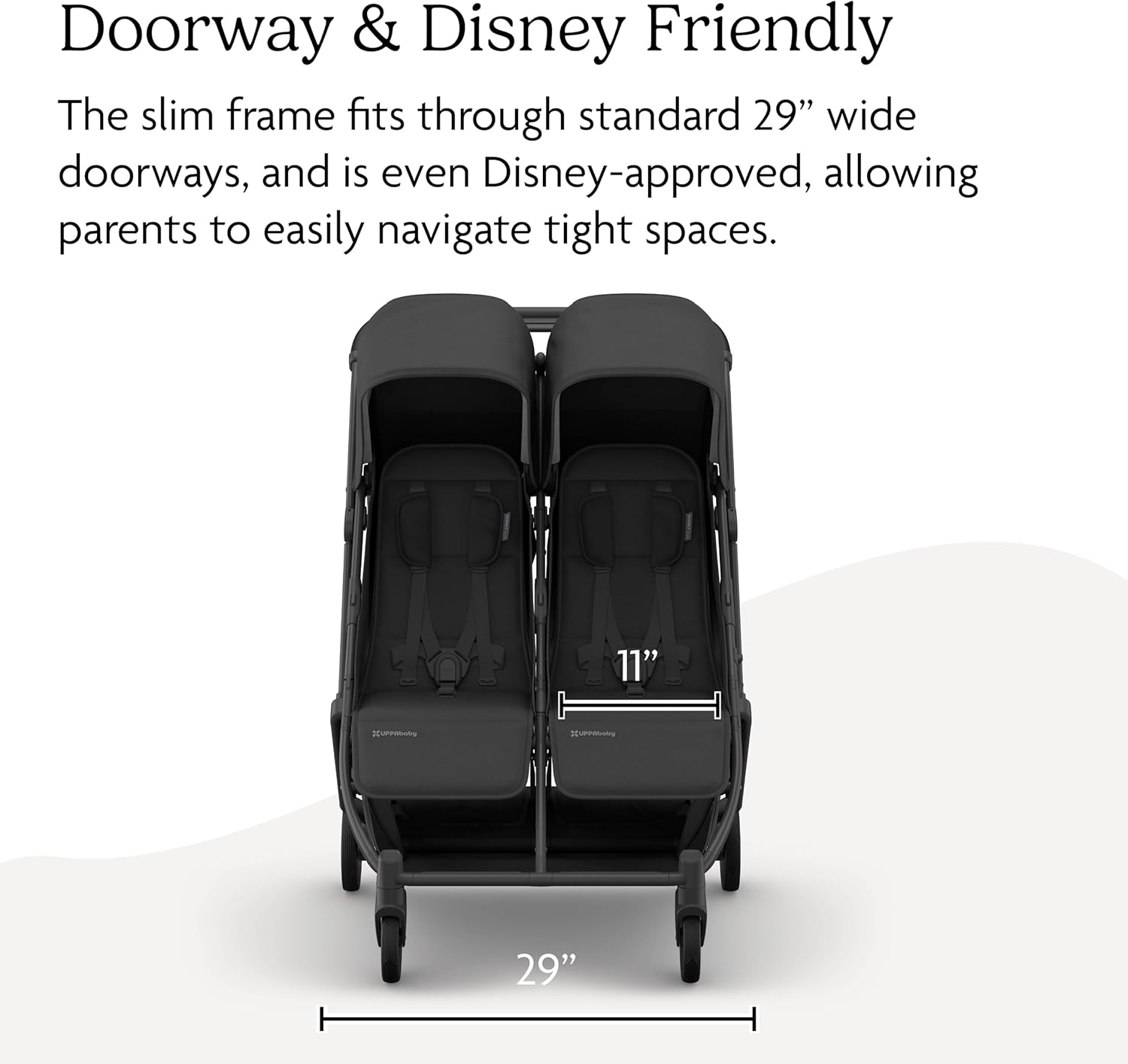 UPPAbaby Minu Duo Stroller Jake Charcoal Carbon Frame Black Leather