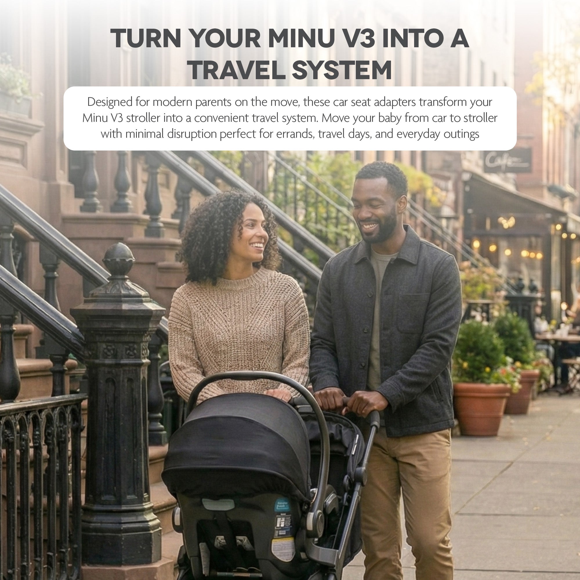 UPPAbaby Car Seat Adapters for Minu V3 Maxi-Cosi® Nuna® Cybex Joie Clek