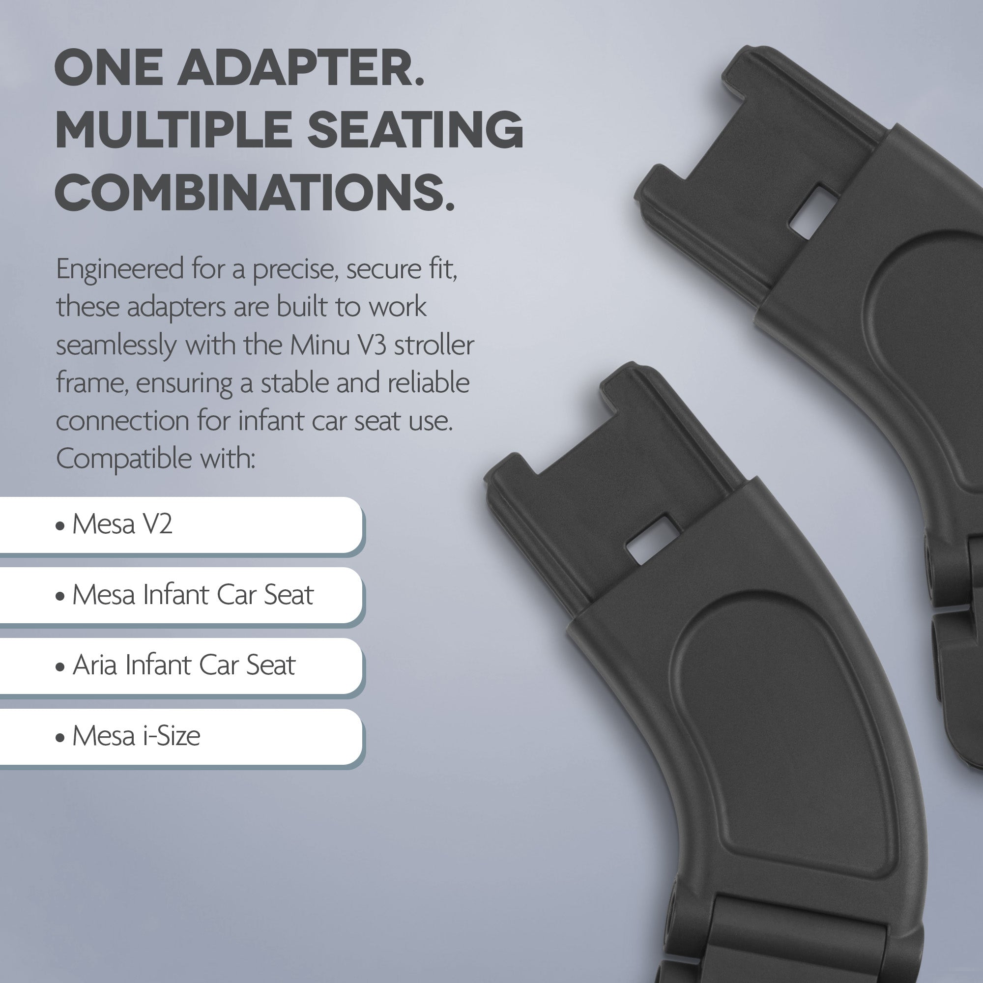 UPPAbaby Car Seat Adapters Minu V3/Mesa/Mesa V2,Mesa i-Size