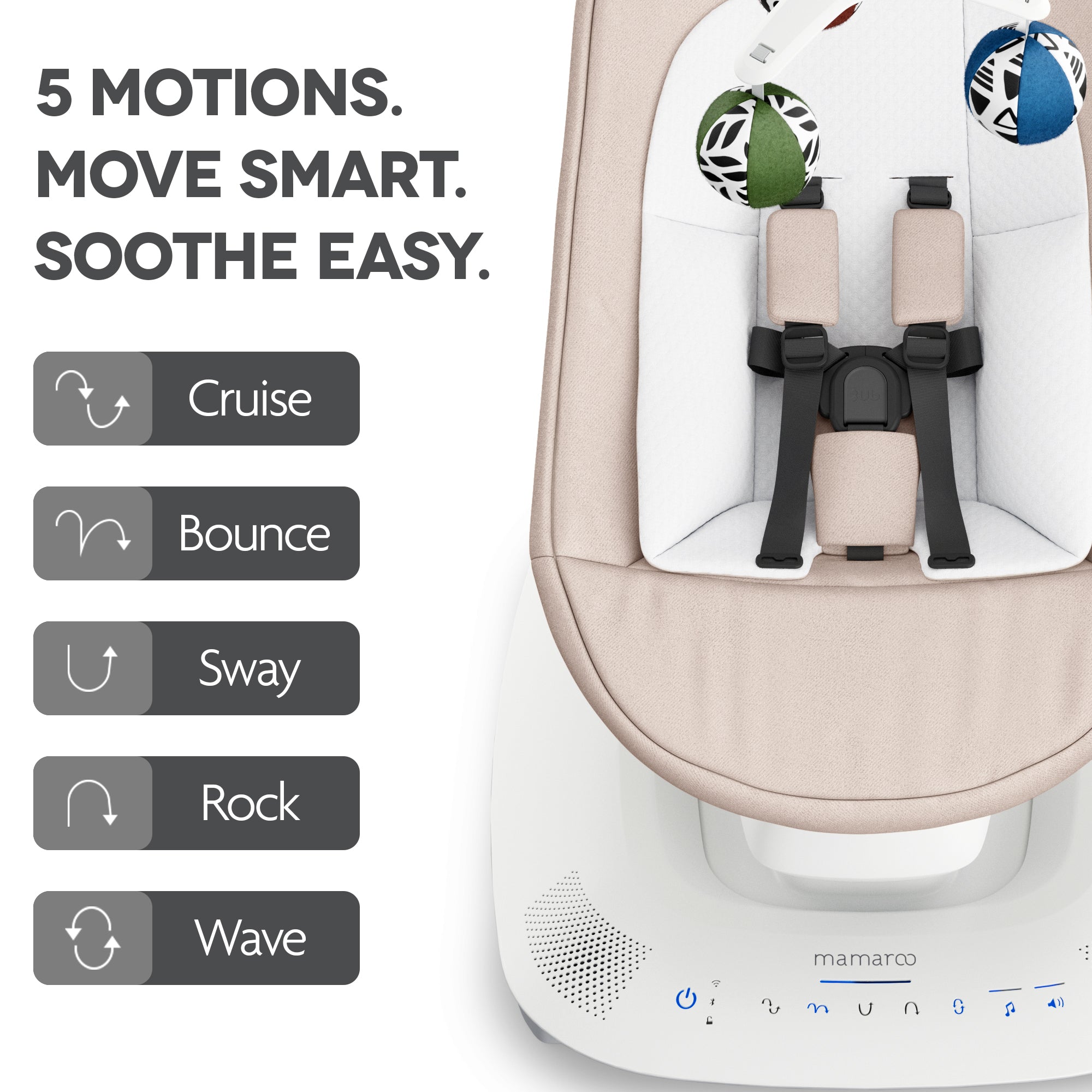 UPPAbaby Mamaroo Charlie Sand Mélange