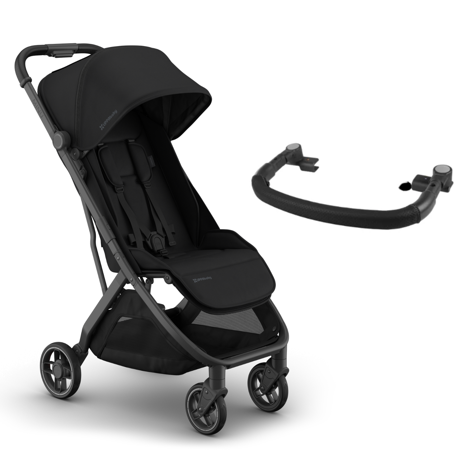 UPPAbaby Minu V3 James With Bumper Bar Black Bundle