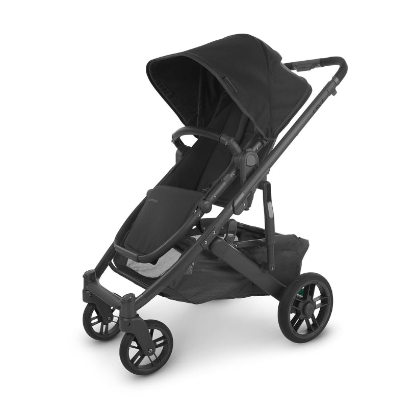 UPPAbaby Cruz V2 Stroller Jake Charcoal Carbon Frame Black Leather