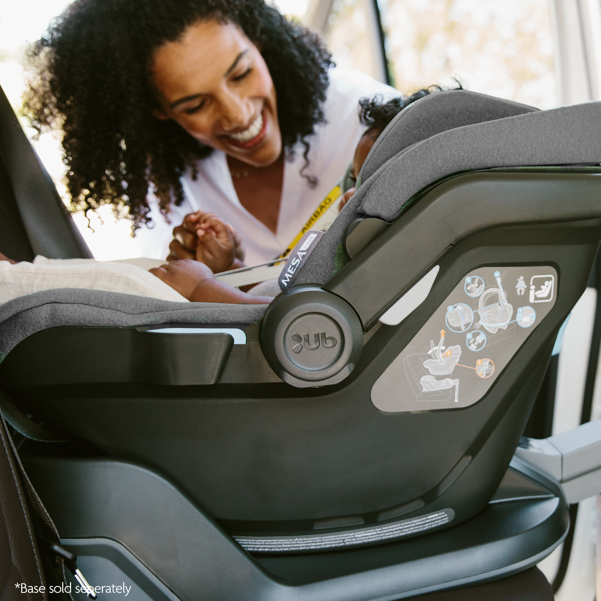 UPPAbaby Mesa I Size Infant Car Seat Jordan/Greyson Charcoal Mélange