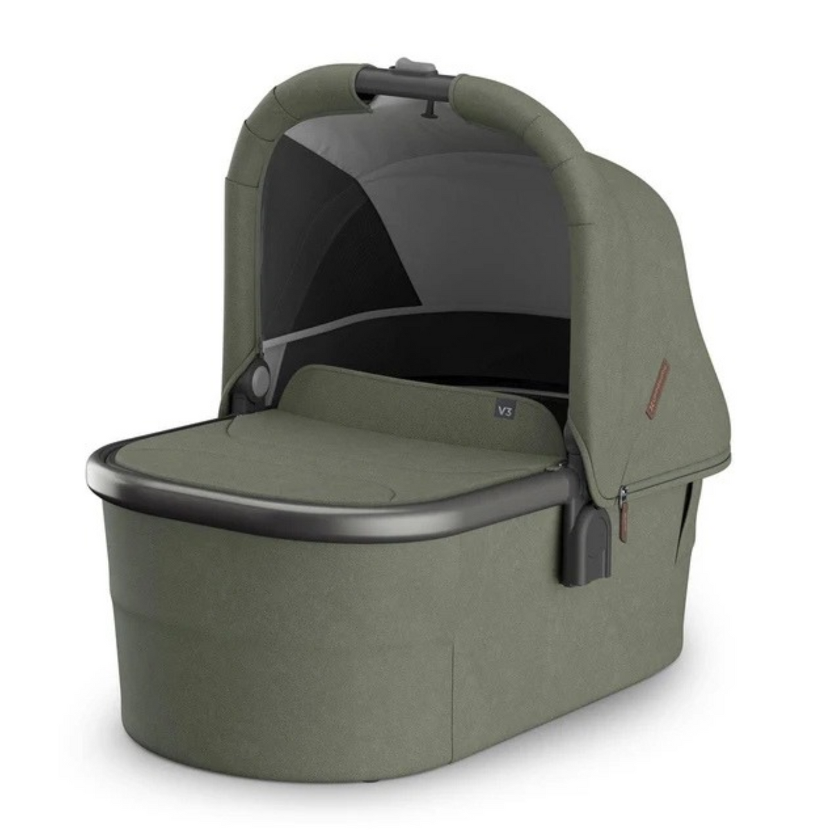 UPPAbaby Bassinet V3 Evelyn Meadow Green Graphite Frame