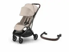 UPPAbaby Minu V3 Stroller Ada Sandstone Mélange Bundle with Bumper Bar