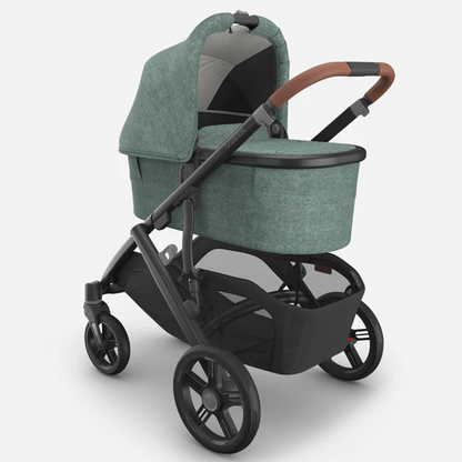 UPPAbaby Vista V3 Stroller Gwen Green Mélange Carbon Frame Saddle Leather