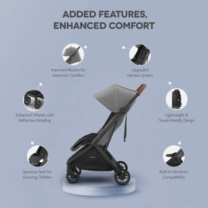 UPPAbaby Minu V3 Stroller Greyson Charcoal Mélange