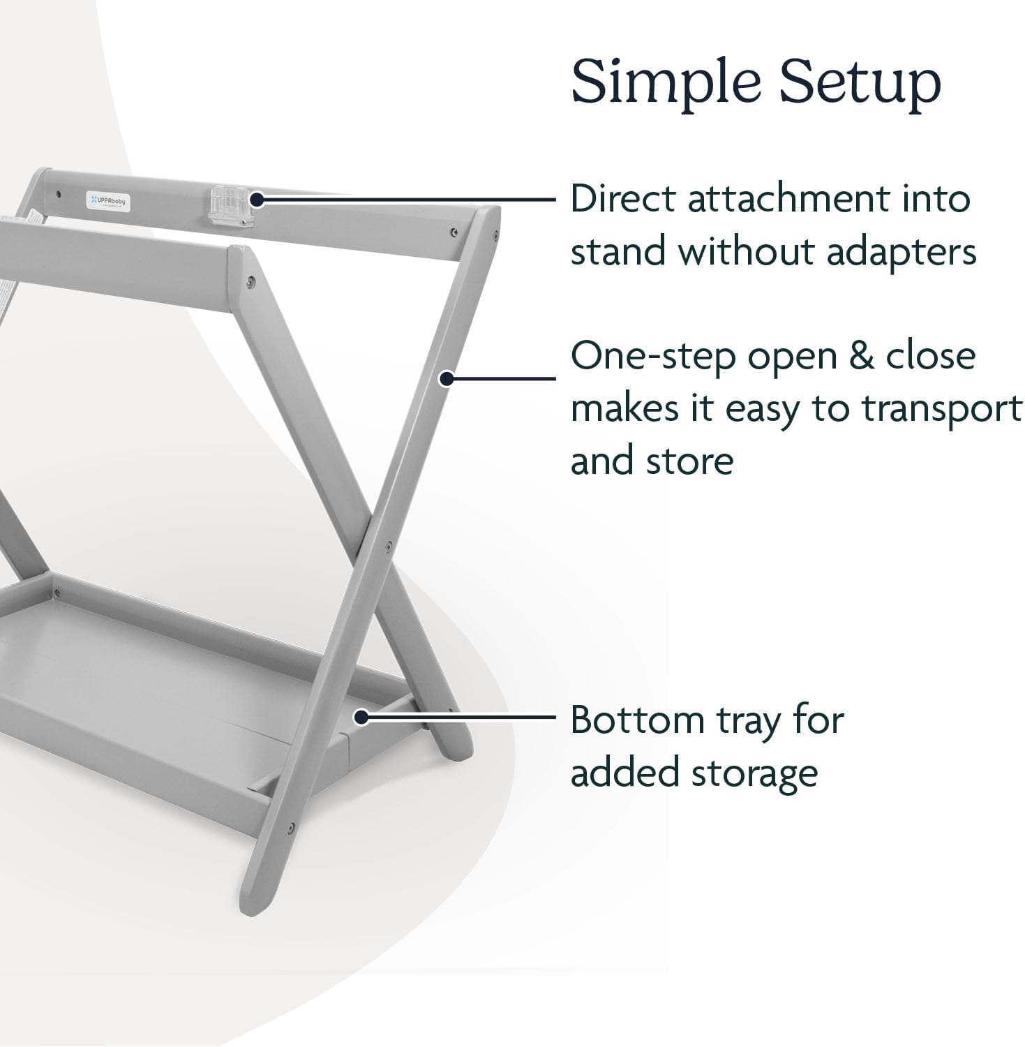 UPPAbaby New Bassinet Stand Grey
