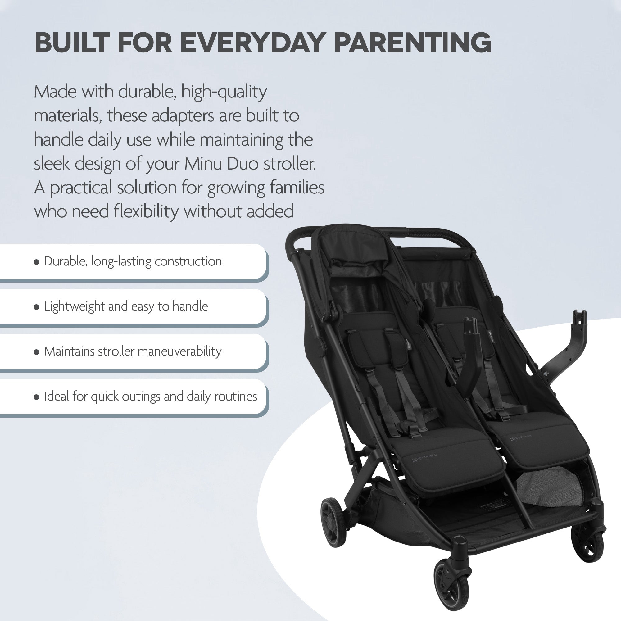 UPPAbaby Adapters for Minu Duo Mesa/Mesa V2, Mesa Max