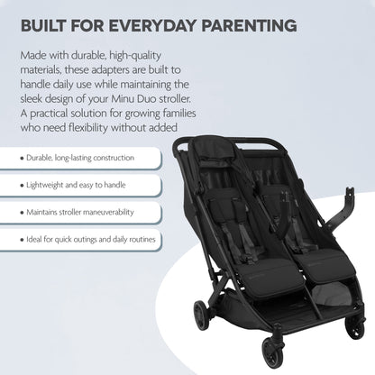 UPPAbaby Adapters for Minu Duo Mesa/Mesa V2, Mesa Max