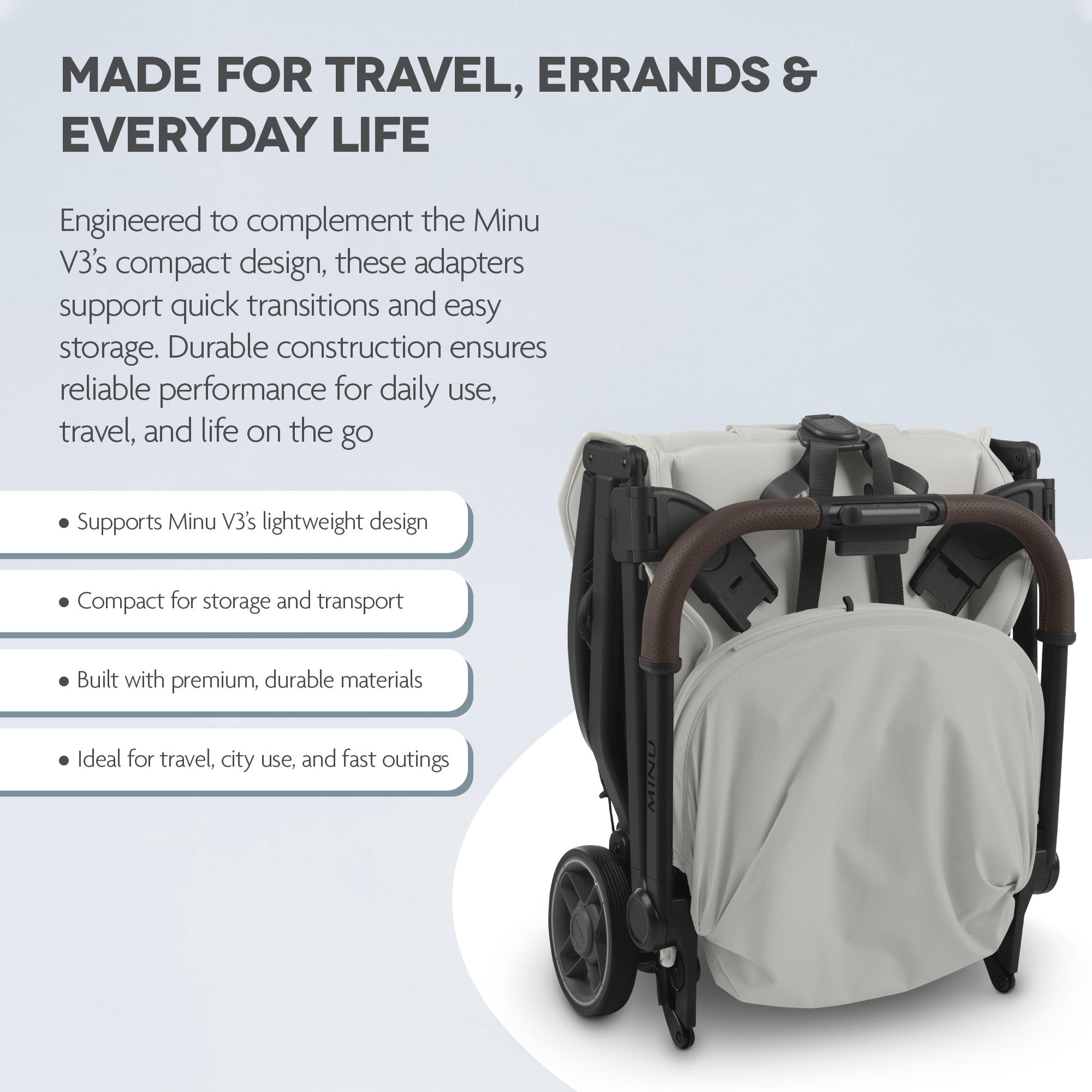 UPPAbaby Car Seat Adapters for Minu V3 Maxi-Cosi® Nuna® Cybex Joie Clek