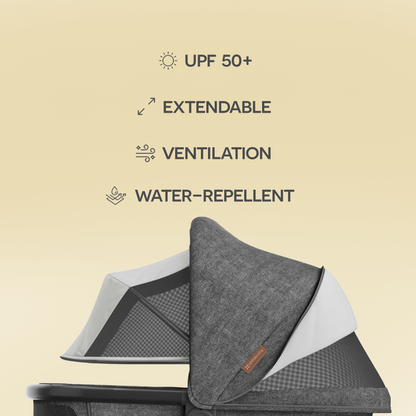 UPPAbaby Bassinet V3 Greyson Charcoal Mélange