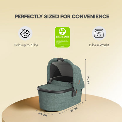 UPPAbaby Bassinet V3 Gwen Green Mélange