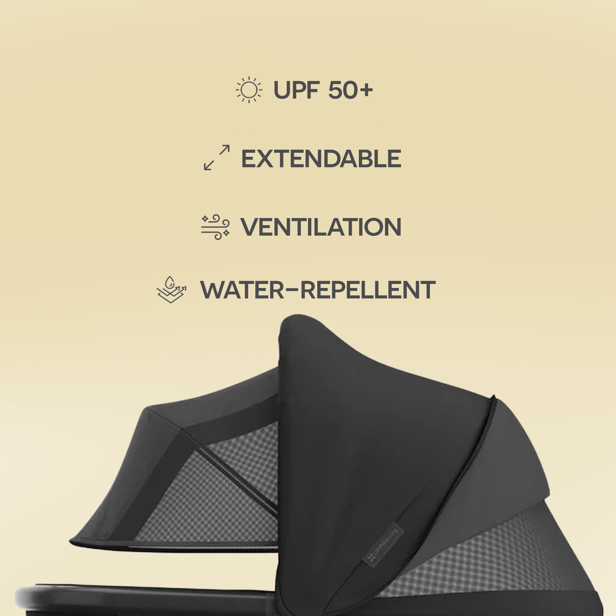 UPPAbaby Bassinet V3 Jake Charcoal Carbon Frame