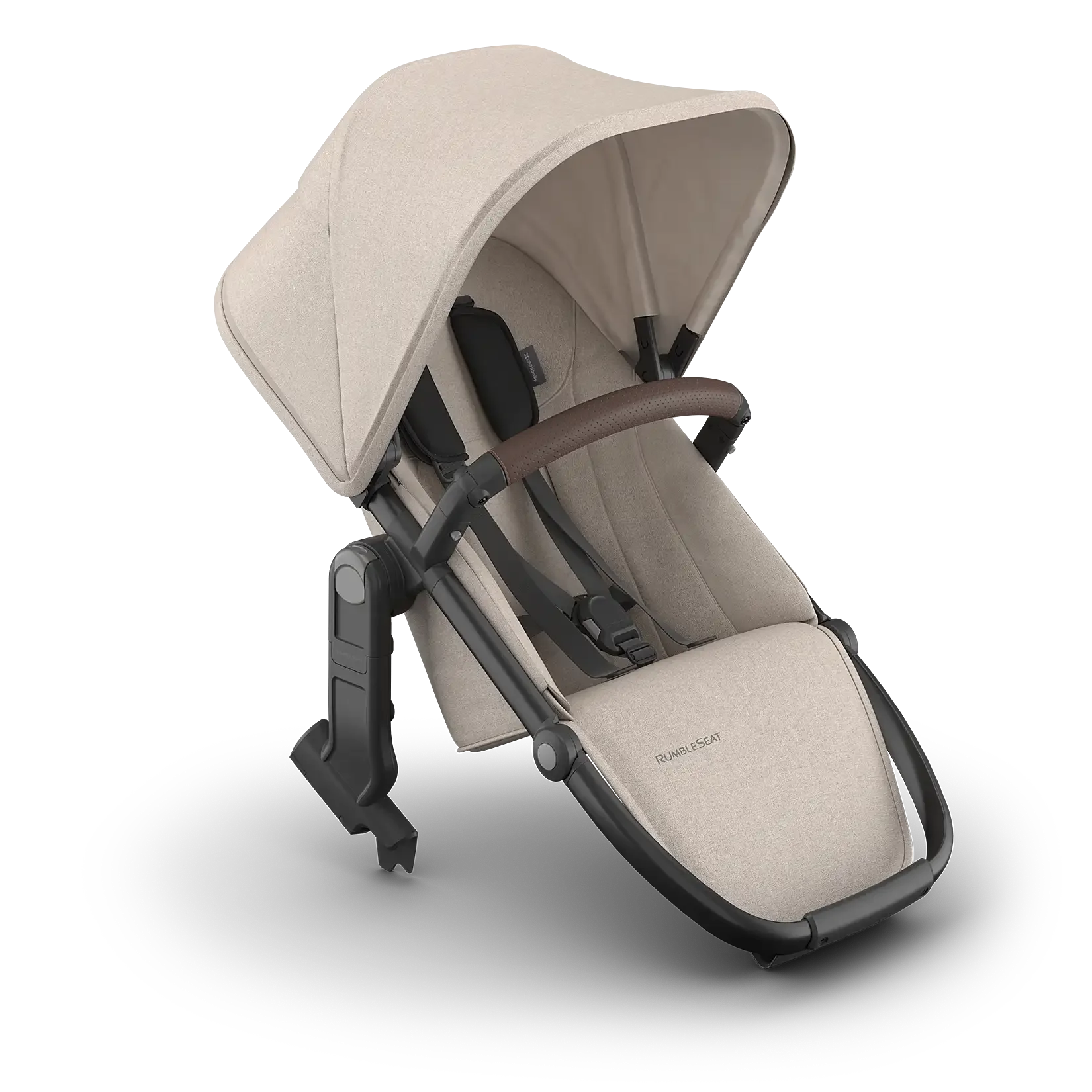 UPPAbaby RumbleSeat V3 Ada Sandstone Mélange Carbon Frame Chestnut Leather