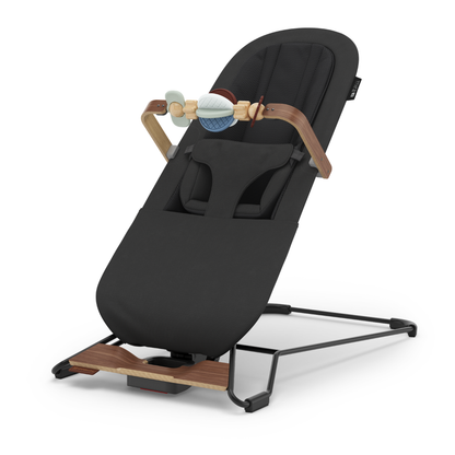 UPPAbaby Mira 3in1 Bouncer Mason Black Soft Knit Black Frame Walnut Wood