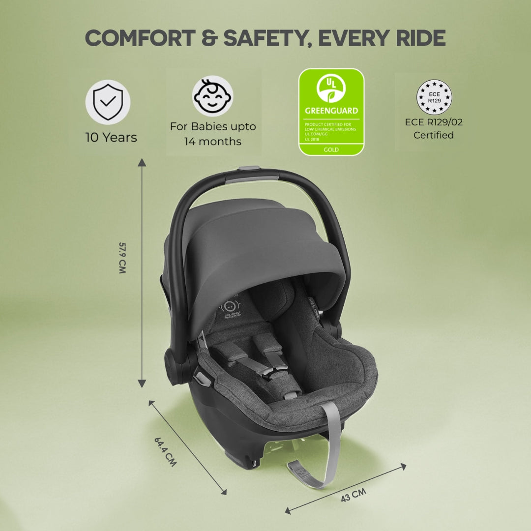 UPPAbaby Mesa I Size Infant Car Seat Jordan/Greyson Charcoal Mélange