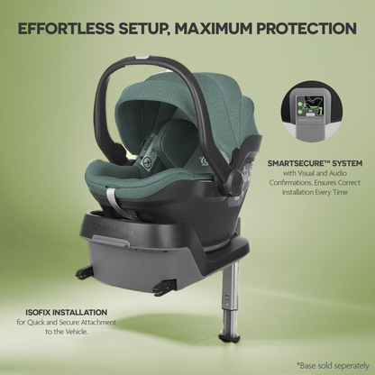 UPPAbaby Mesa I Size Infant Car Seat Emmett/Gwen Green Mélange