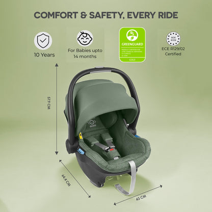 UPPAbaby Mesa I Size Infant Car Seat Emmett/Gwen Green Mélange