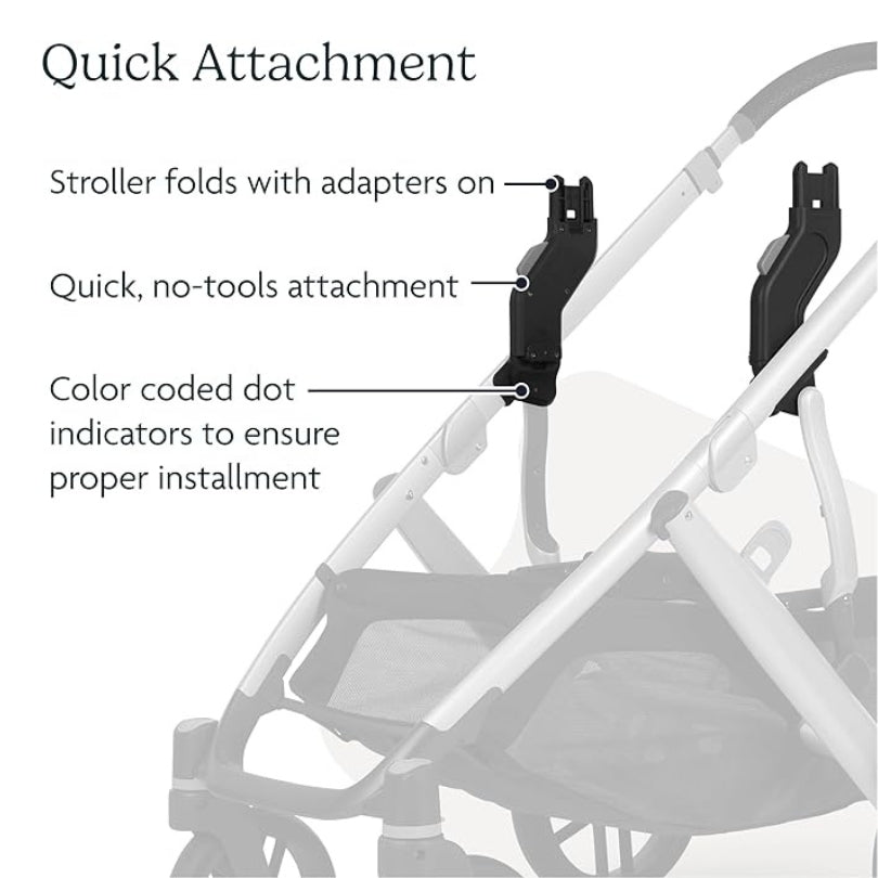 UPPAbaby Upper Adapters For Vista V2/V3 To Lift Toddler Seat