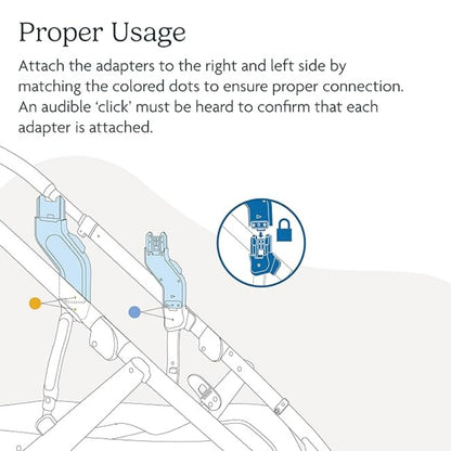 UPPAbaby Upper Adapters For Vista V2/V3 To Lift Toddler Seat