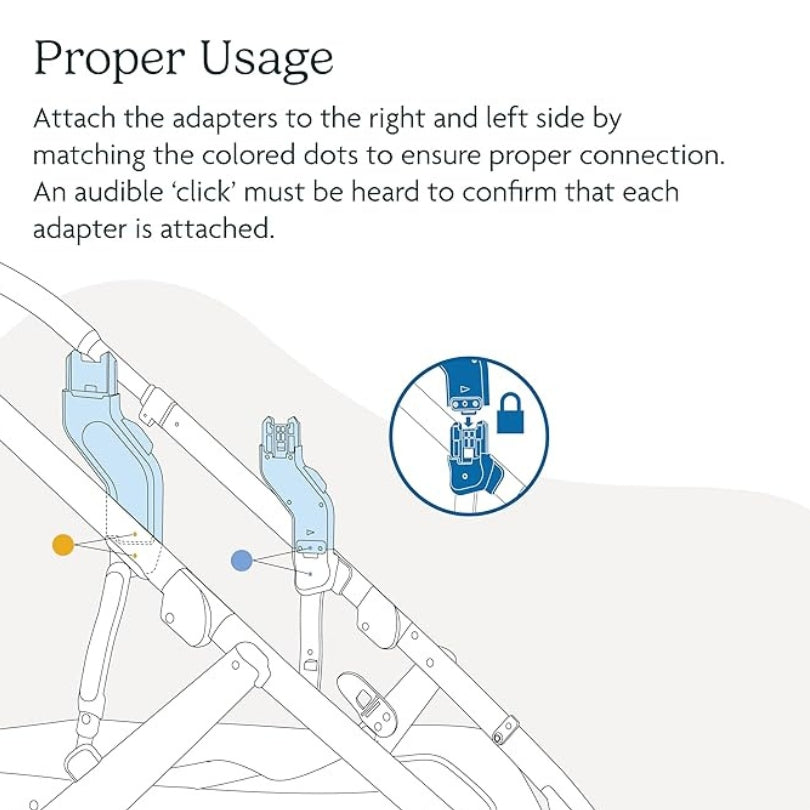 UPPAbaby Upper Adapters For Vista V2/V3 To Lift Toddler Seat