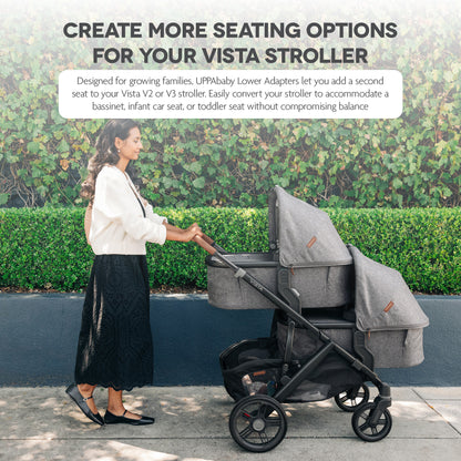 UPPAbaby Lower Adapters For Vista V2/V3 Mesa Car Seat And Bassinet