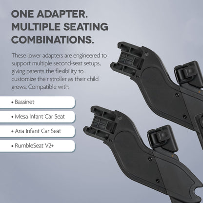 UPPAbaby Lower Adapters For Vista V2/V3 Mesa Car Seat And Bassinet