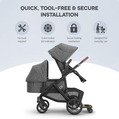 UPPAbaby Lower Adapters For Vista V2/V3 Mesa Car Seat And Bassinet