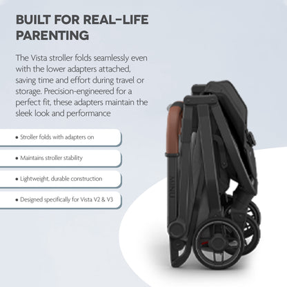 UPPAbaby Lower Adapters For Vista V2/V3 Mesa Car Seat And Bassinet