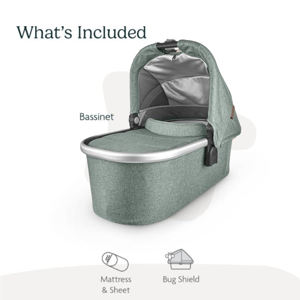 UPPAbaby Carrycot Emmett Green Mélange Silver