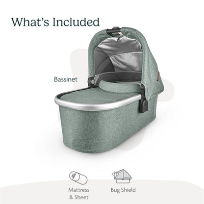 UPPAbaby Carrycot Emmett Green Mélange Silver