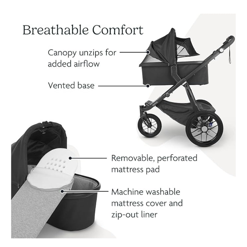 UPPAbaby Carrycot Emmett Green Mélange Silver