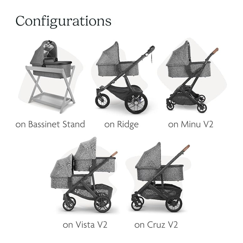 UPPAbaby Carrycot Emmett Green Mélange Silver