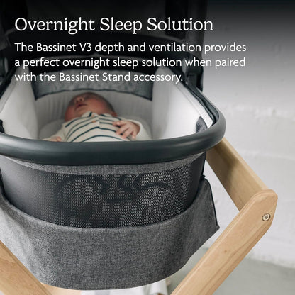 UPPAbaby Bassinet V3 Dillan Stone Blue Carbon Frame