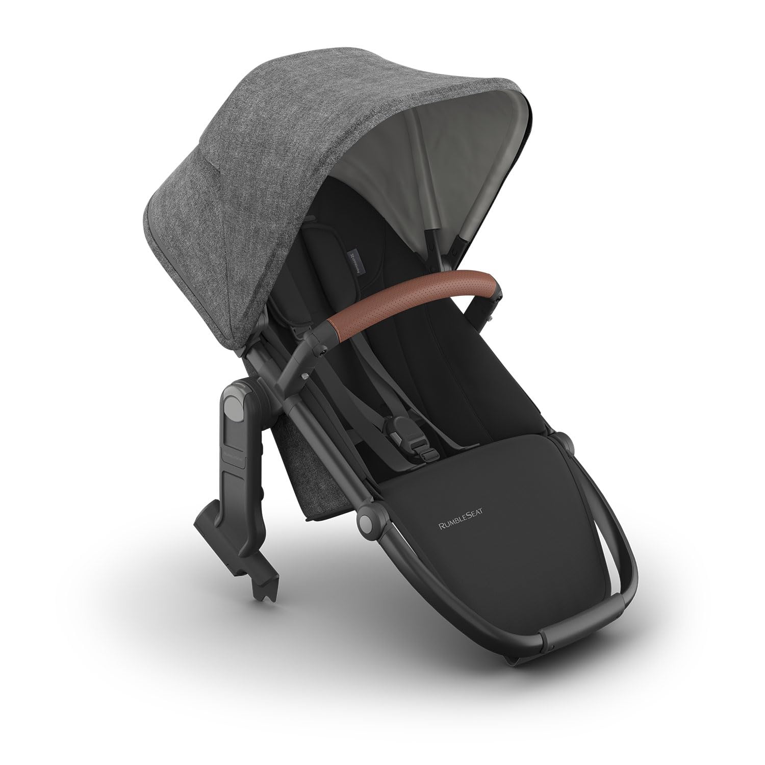 UPPAbaby Rumbleseat V3 Greyson Charcoal MélangeCarbon Frame Saddle Leather